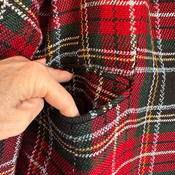 Appleseed Women's Plaid Blazer Red Black Green White Size 18 Single Button Lined - Picture 4 of 12